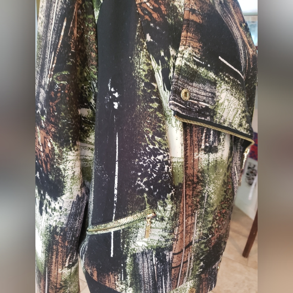 Multicolor zip up jacket/bomber - Picture 2 of 7